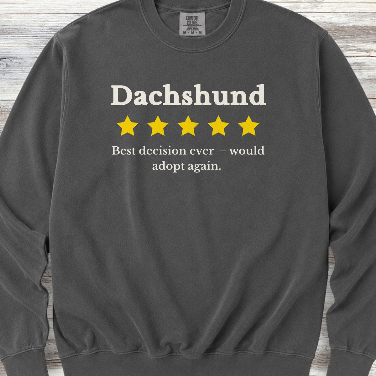 Dachshund Review Sweatshirt - Pepper