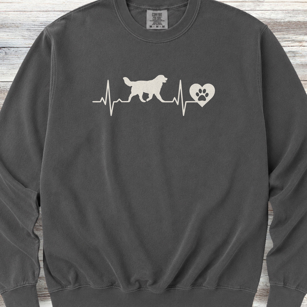 Bernese Mountain Dog Heartbeat Sweatshirt - Pepper