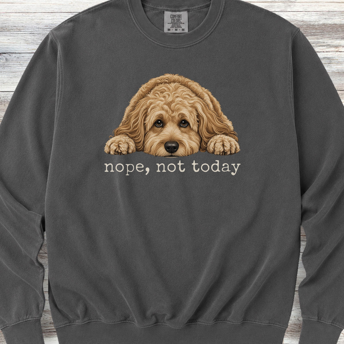 Cockapoo Nope Sweatshirt - Pepper