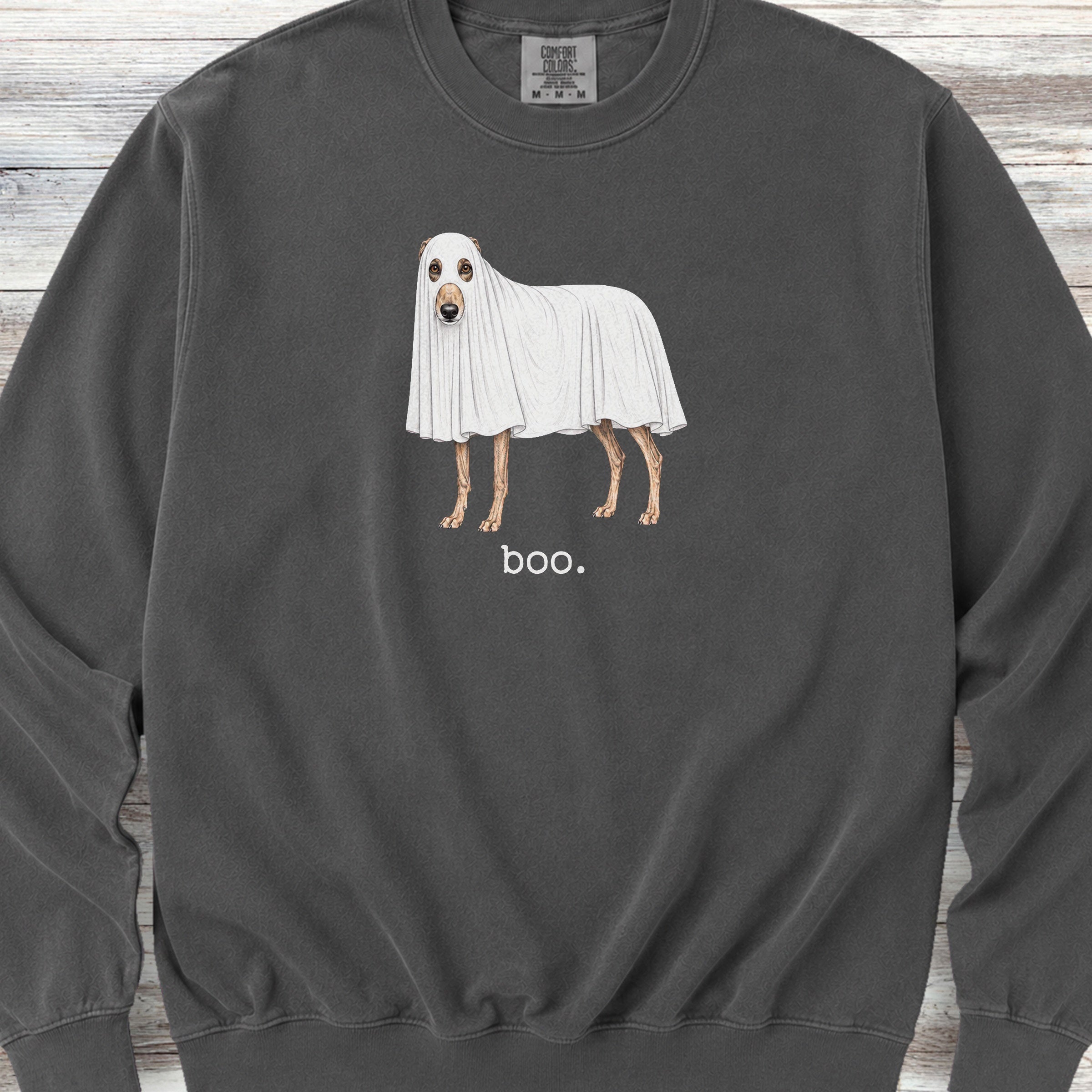 Greyhound Boo Sweatshirt - Pepper