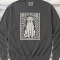 Labrador Retriever Yellow Folk Art Floral Sweatshirt - Pepper