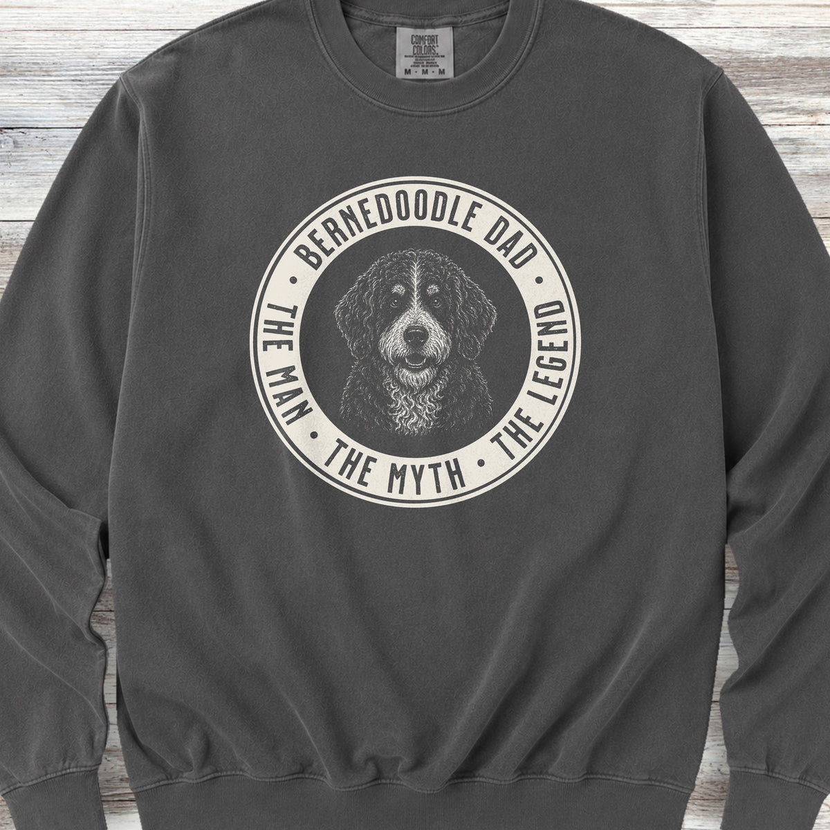 Bernedoodle Dad Legend Sweatshirt - Pepper