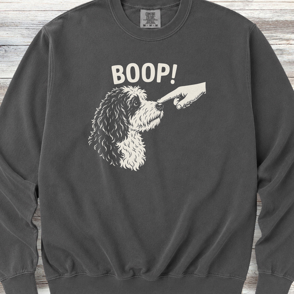 Sheepadoodle BOOP! Sweatshirt - Pepper