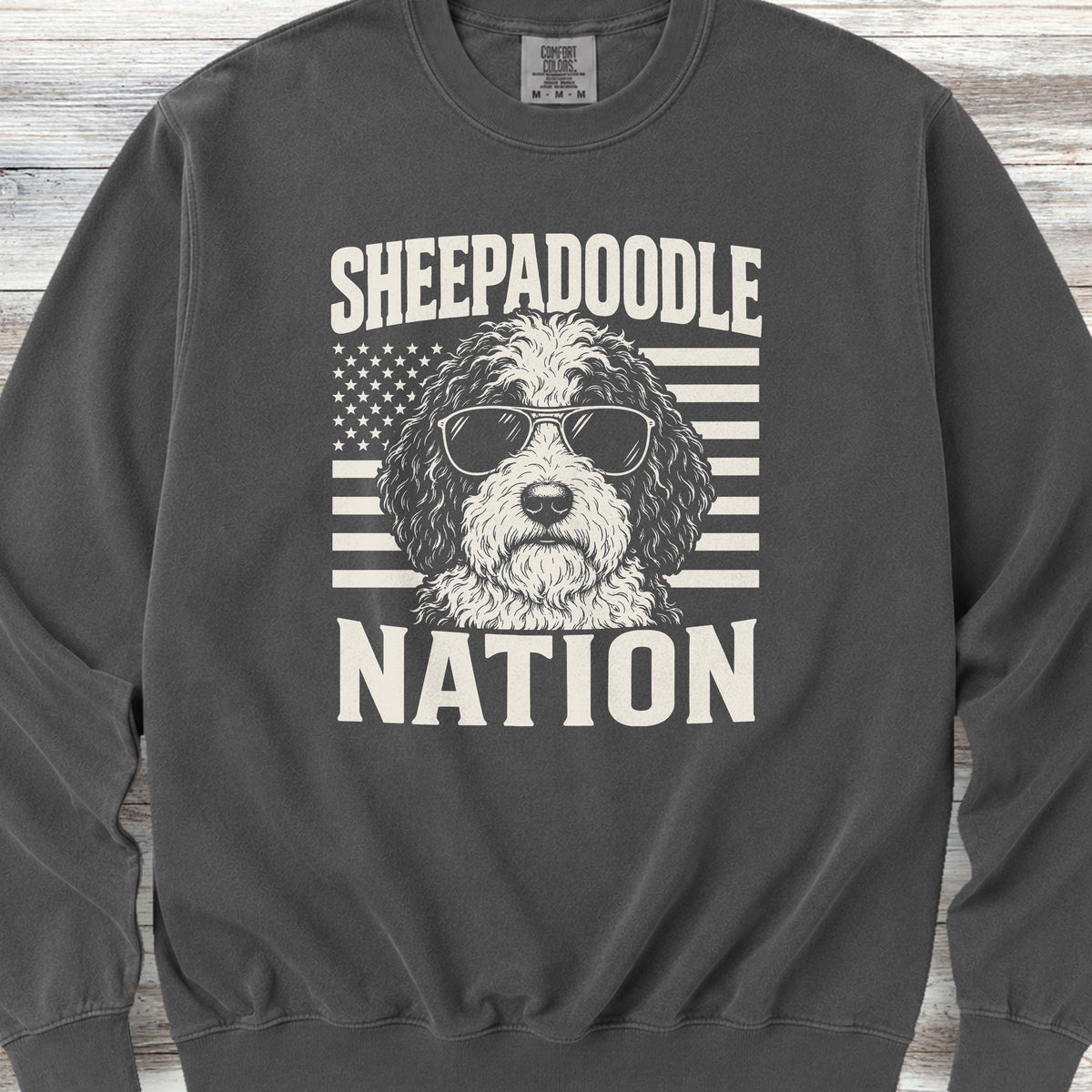Sheepadoodle Nation Sweatshirt - Pepper