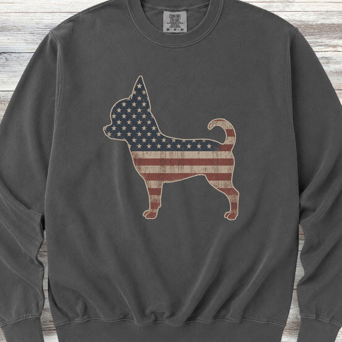 Chihuahua Vintage USA Sweatshirt - Pepper