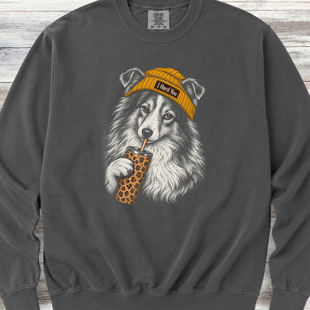 Shetland Sheepdog Herd You Beanie Sweatshirt - Pepper
