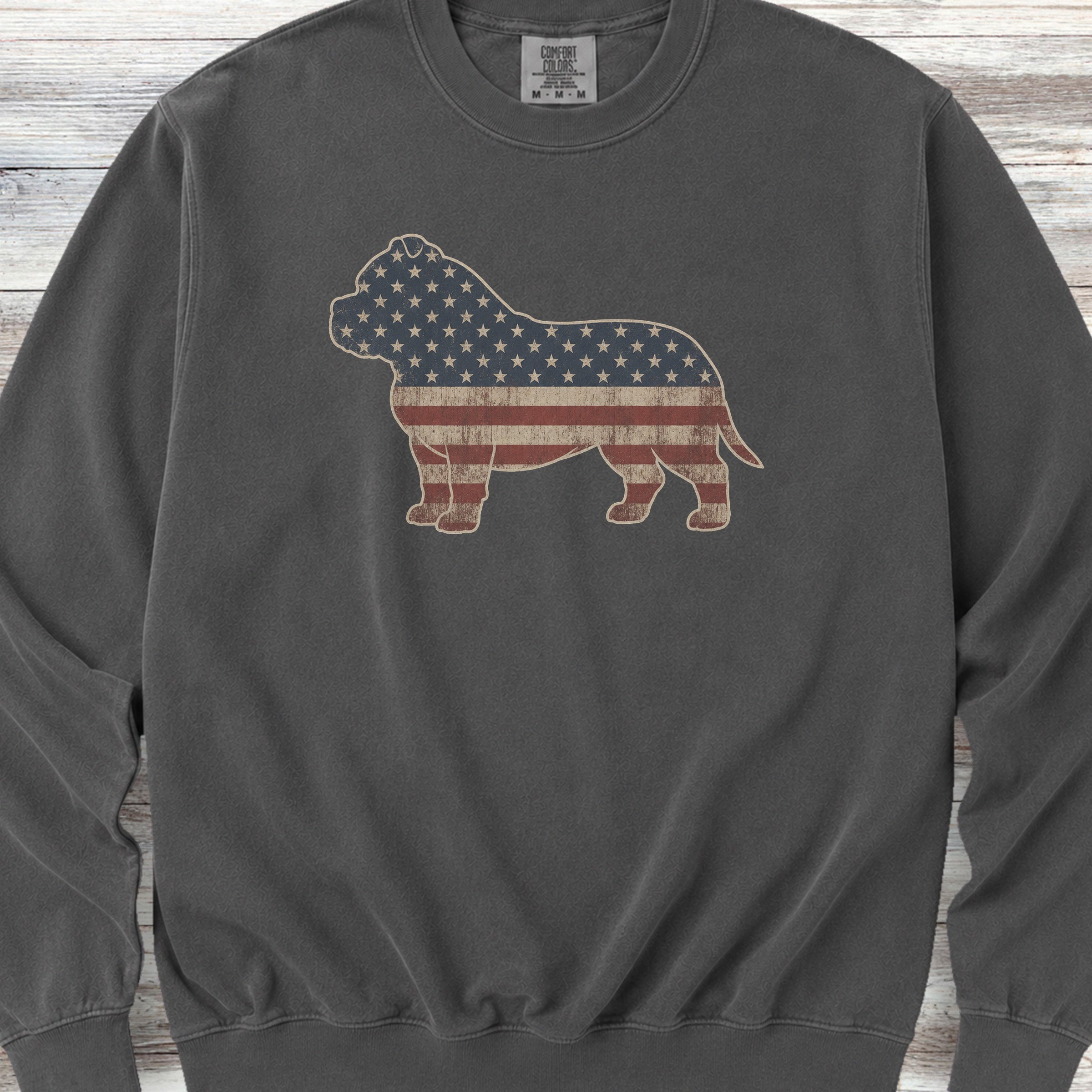 American Bully Vintage USA Sweatshirt - Pepper