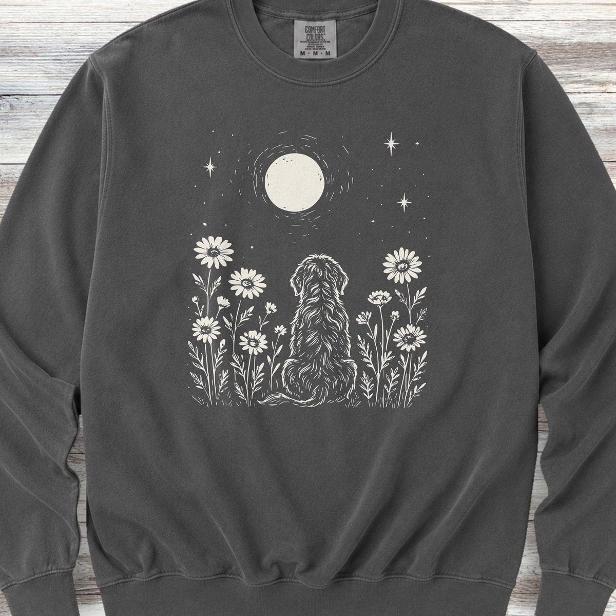 Doodle Moonlight & Wildflowers Sweatshirt - Pepper