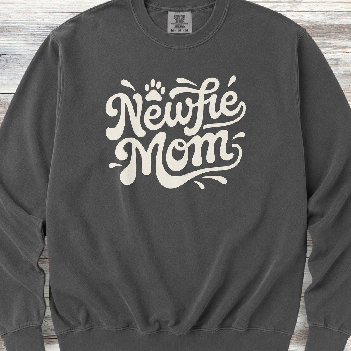 Newfoundland Groovy Mom Sweatshirt - Pepper
