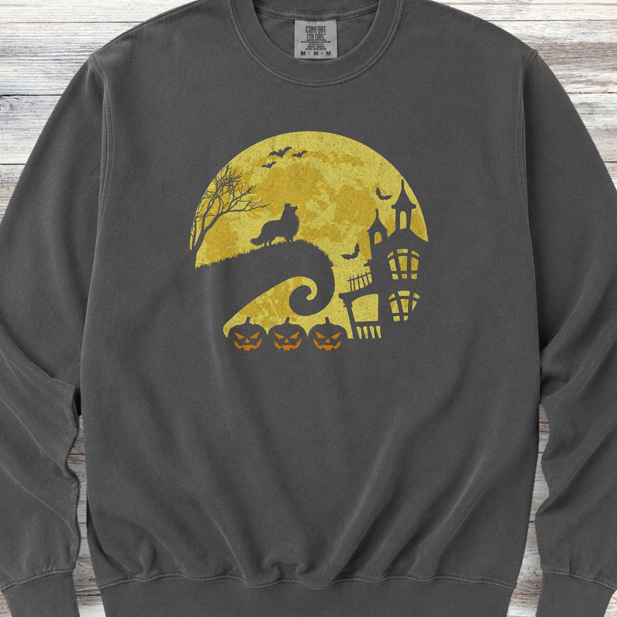 Shetland Sheepdog Halloween Moon Sweatshirt - Pepper