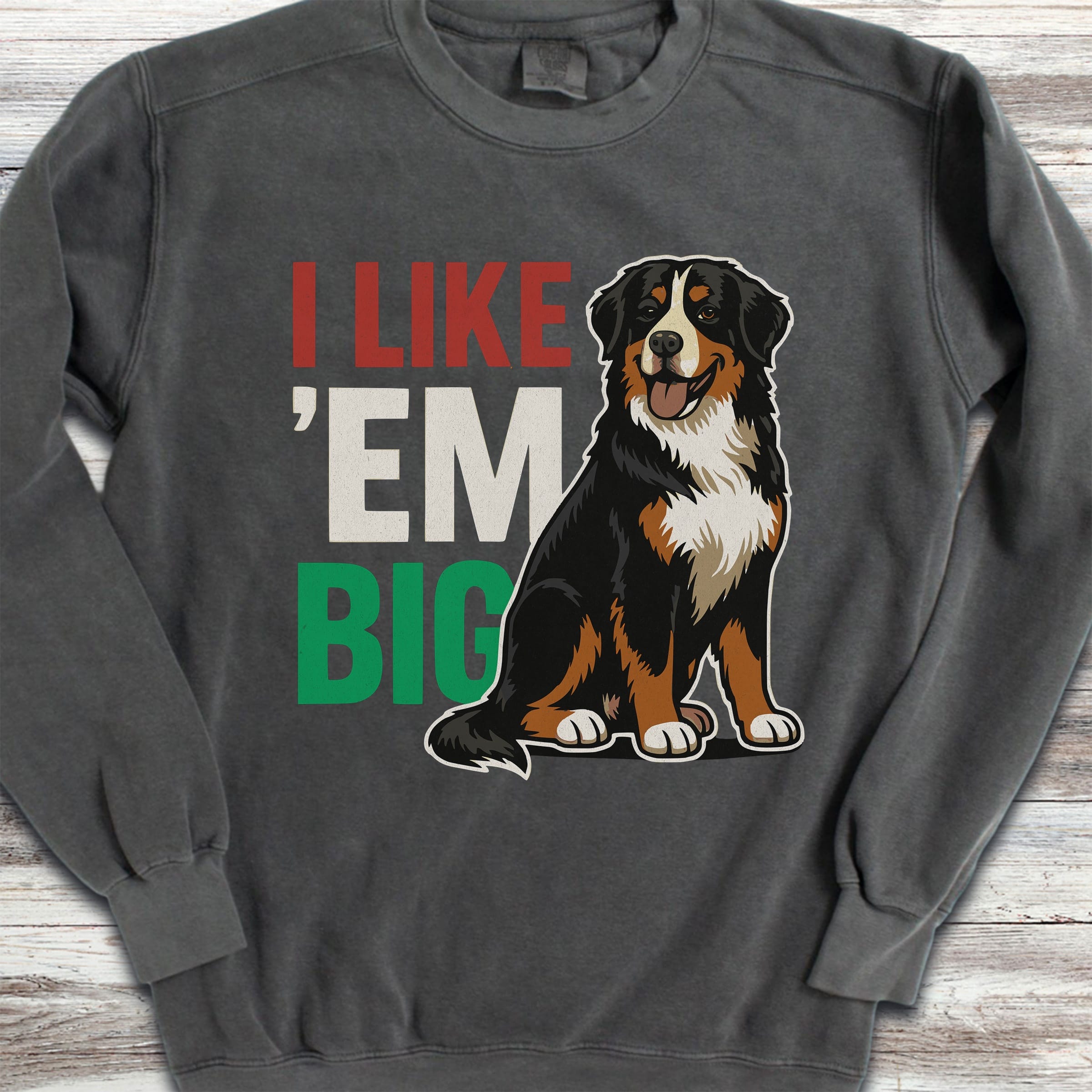 Bernese Mountain Dog Big Sweatshirt - Pepper