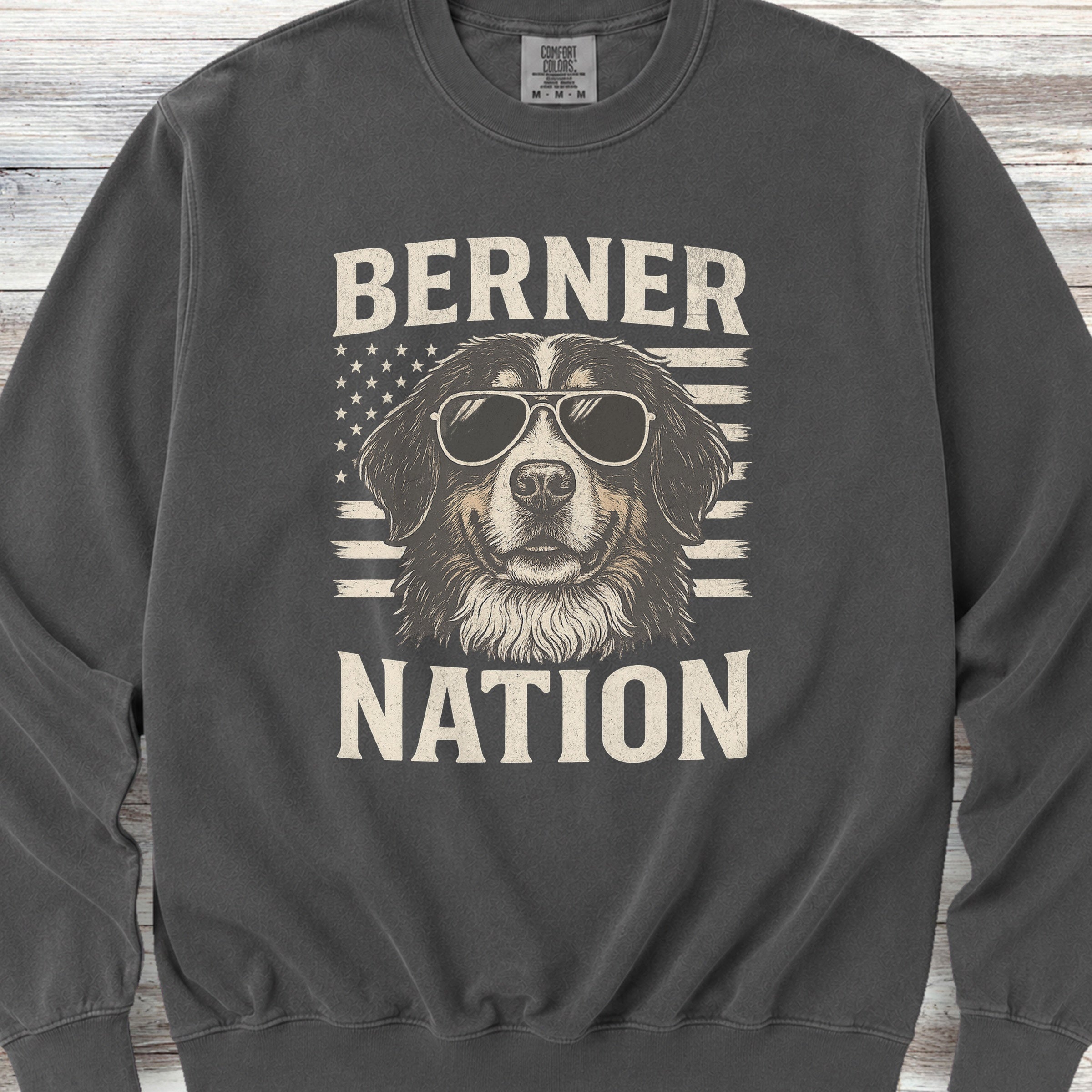 Bernese Mountain Dog Nation Sweatshirt - Pepper