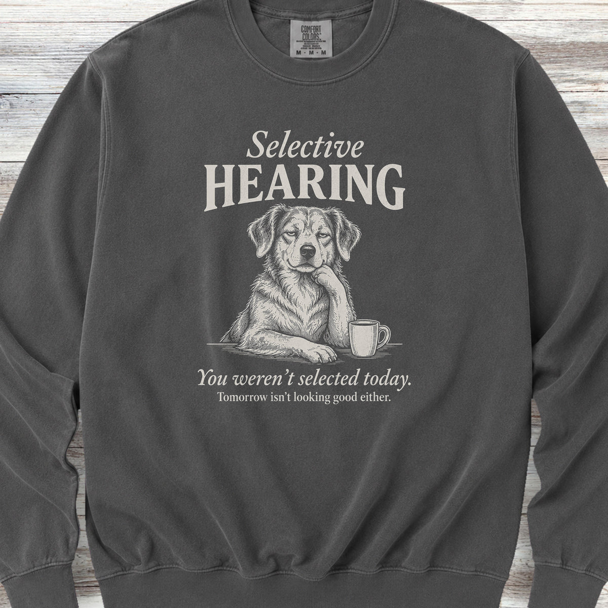 Mutt Selective Hearing Sweatshirt - Pepper