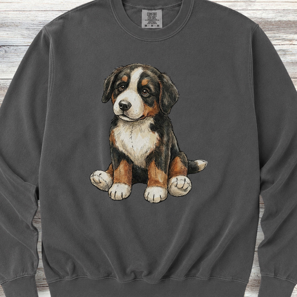 Bernese Mountain Dog Teddy Bear Sweatshirt - Pepper