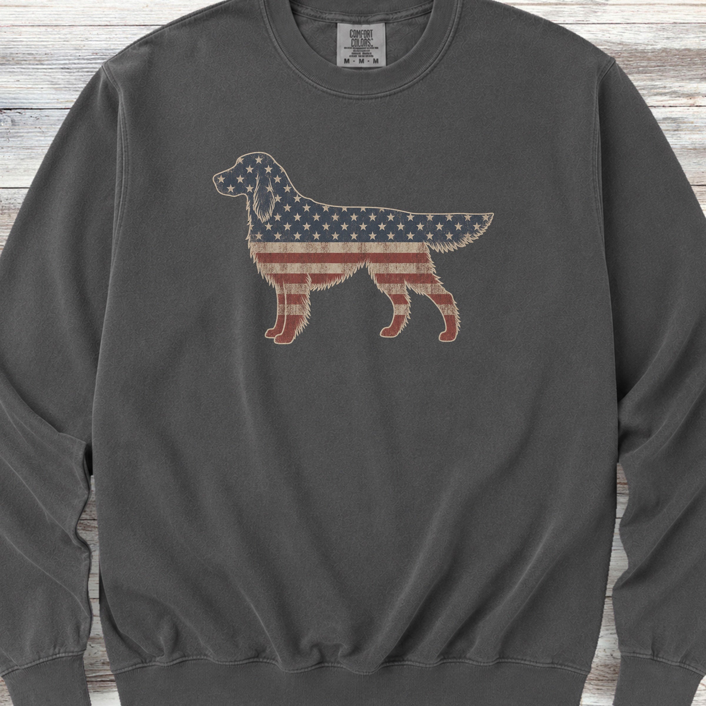 English Setter Vintage USA Sweatshirt - Pepper