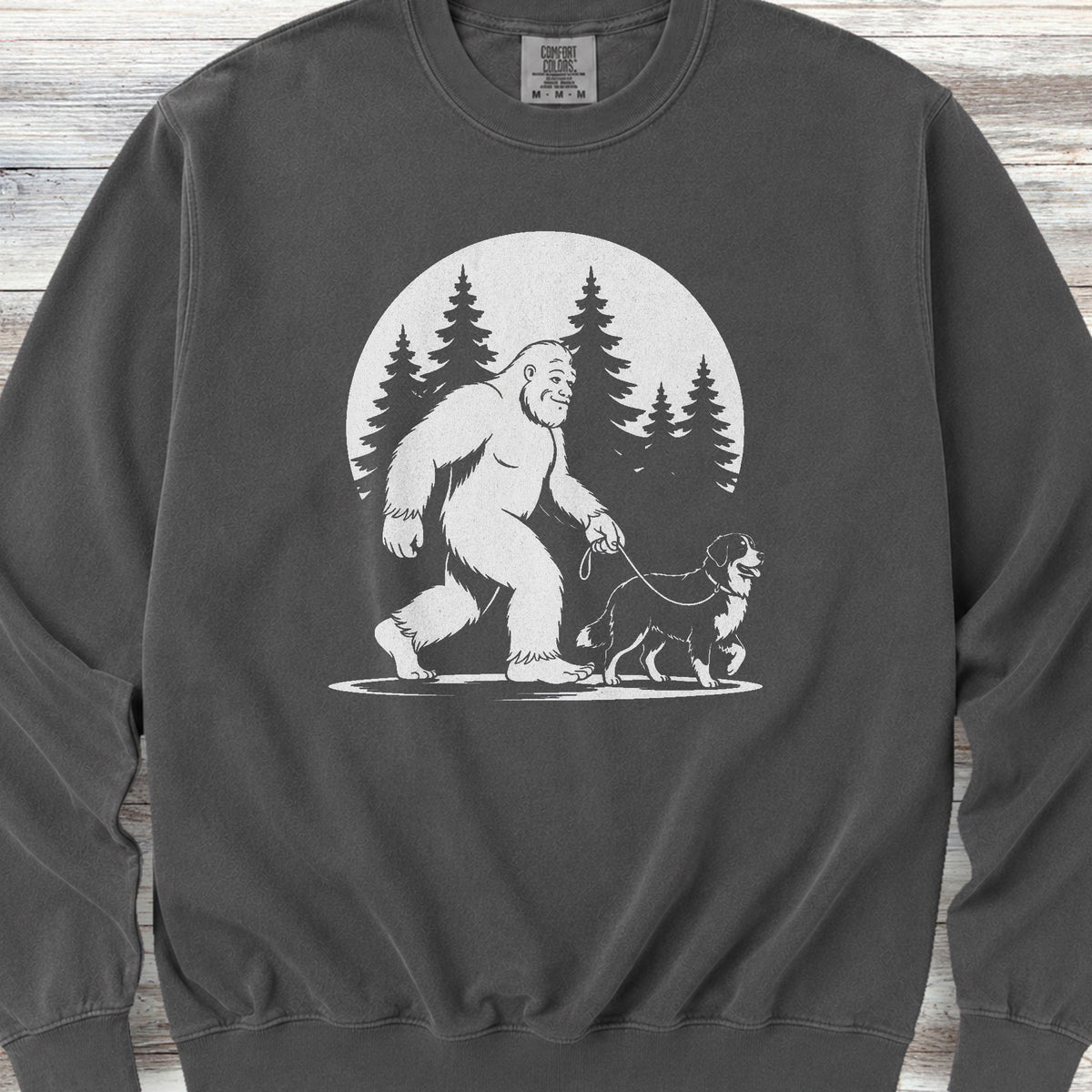 Bernese Mountain Dog Bigfoot Sweatshirt - Pepper