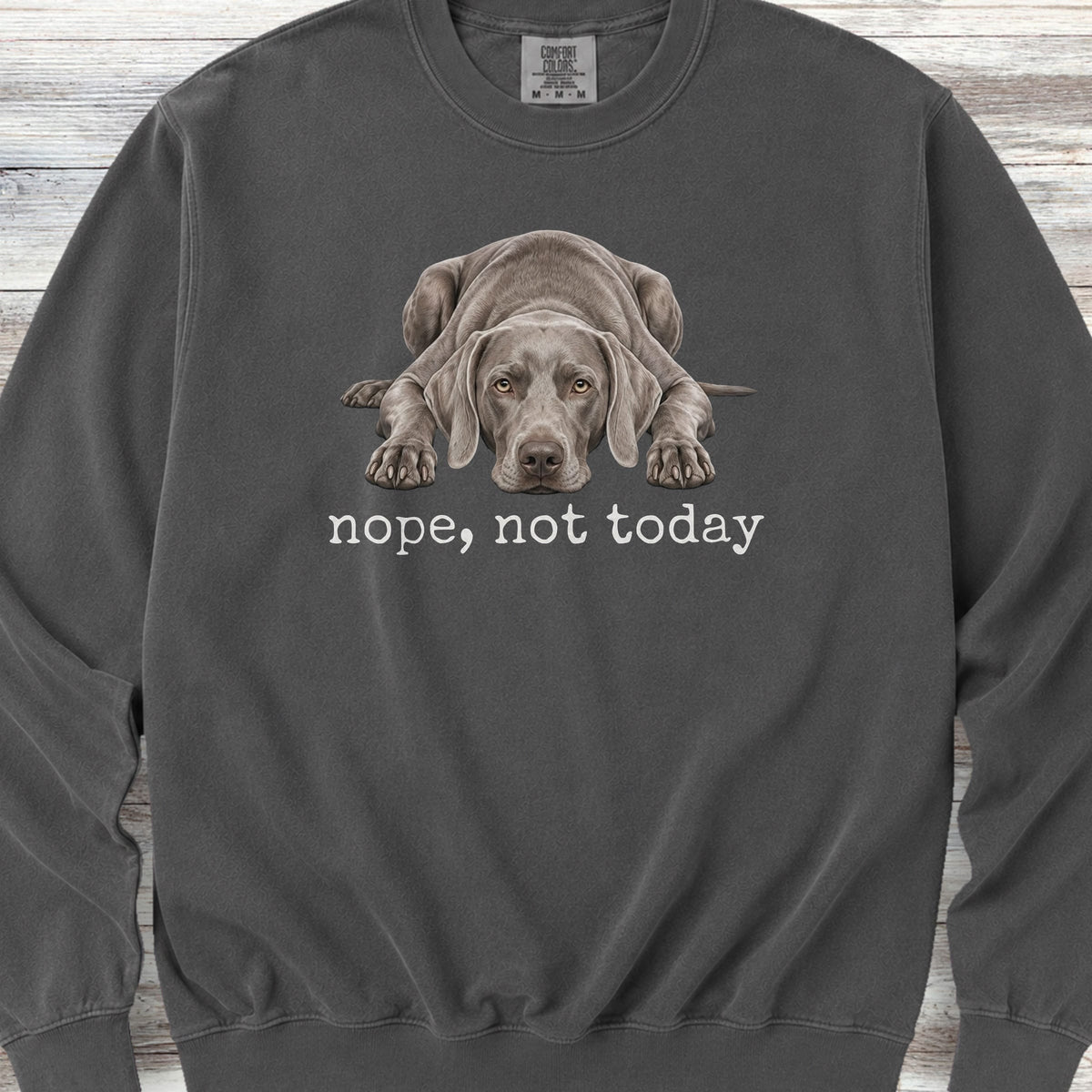 Weimaraner Nope Sweatshirt - Pepper