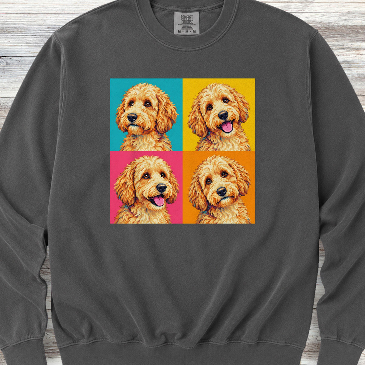 Goldendoodle Pop Art Sweatshirt - Pepper