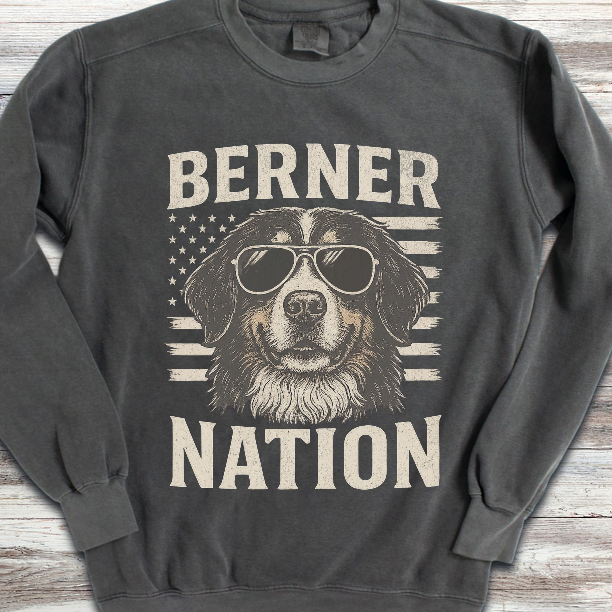 Bernese Mountain Dog Nation Sweatshirt - Pepper