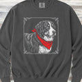 Bernese Mountain Dog Etching Sweatshirt - Pepper