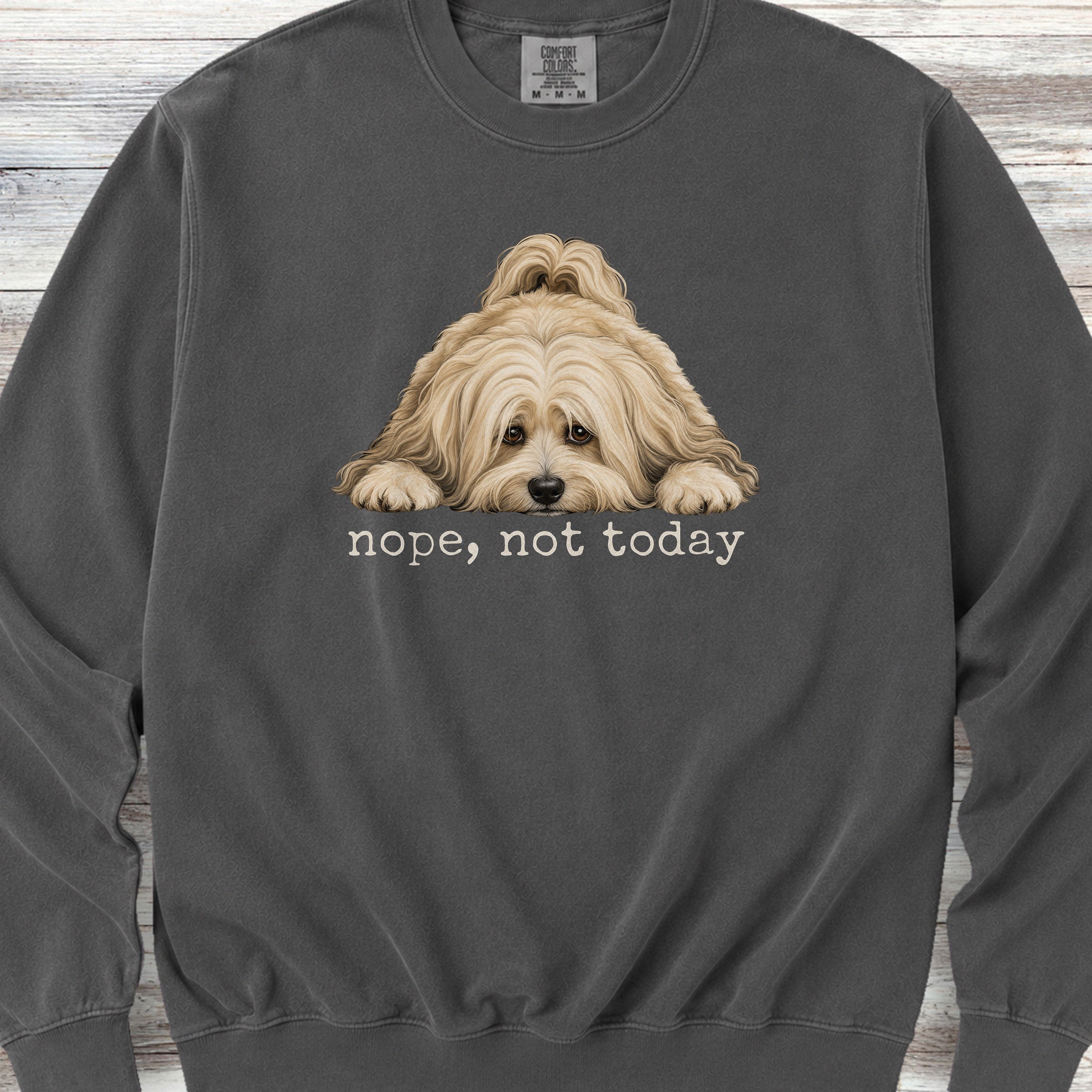 Havanese Nope Sweatshirt - Pepper