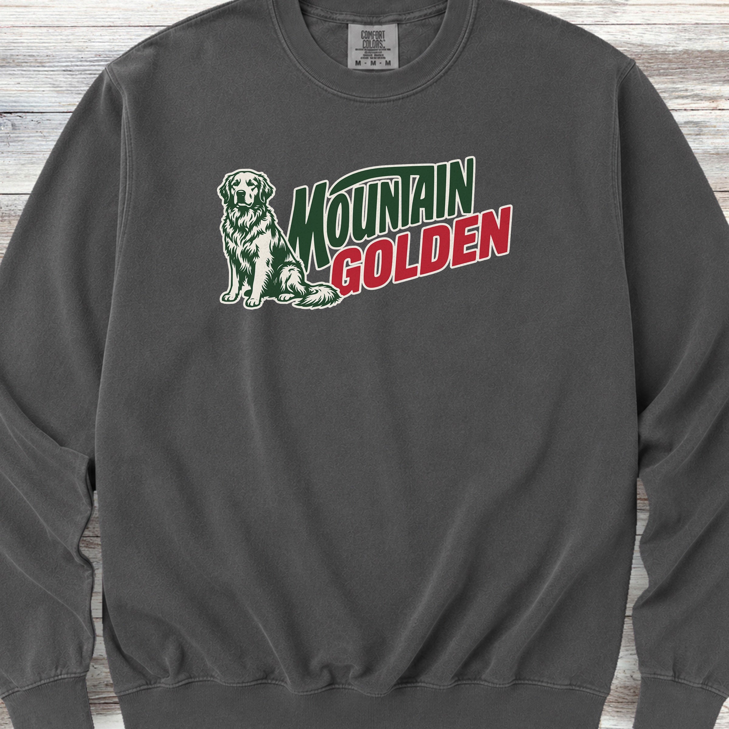Golden Retriever Mountain Golden Sweatshirt - Pepper