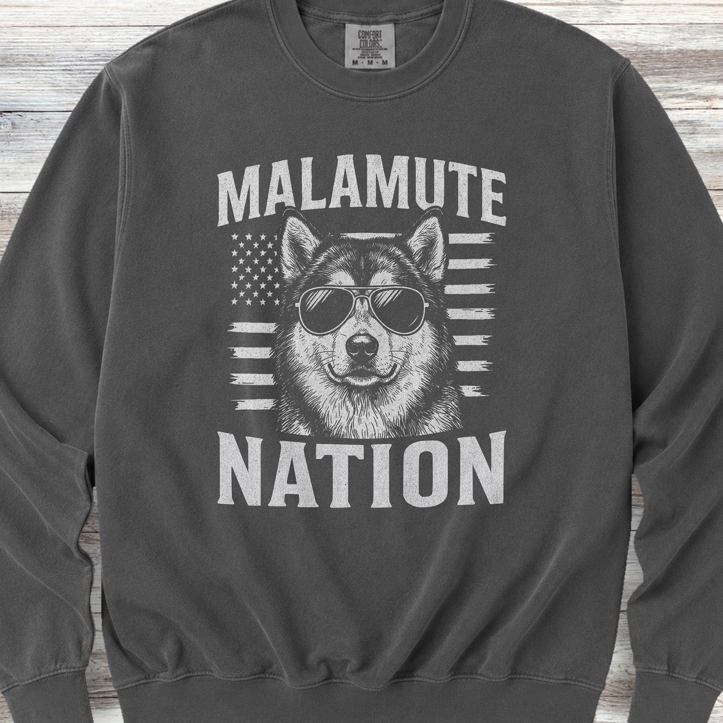 Malamute Nation Sweatshirt - Pepper