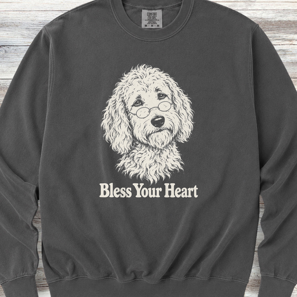 Goldendoodle Bless Your Heart Sweatshirt - Pepper
