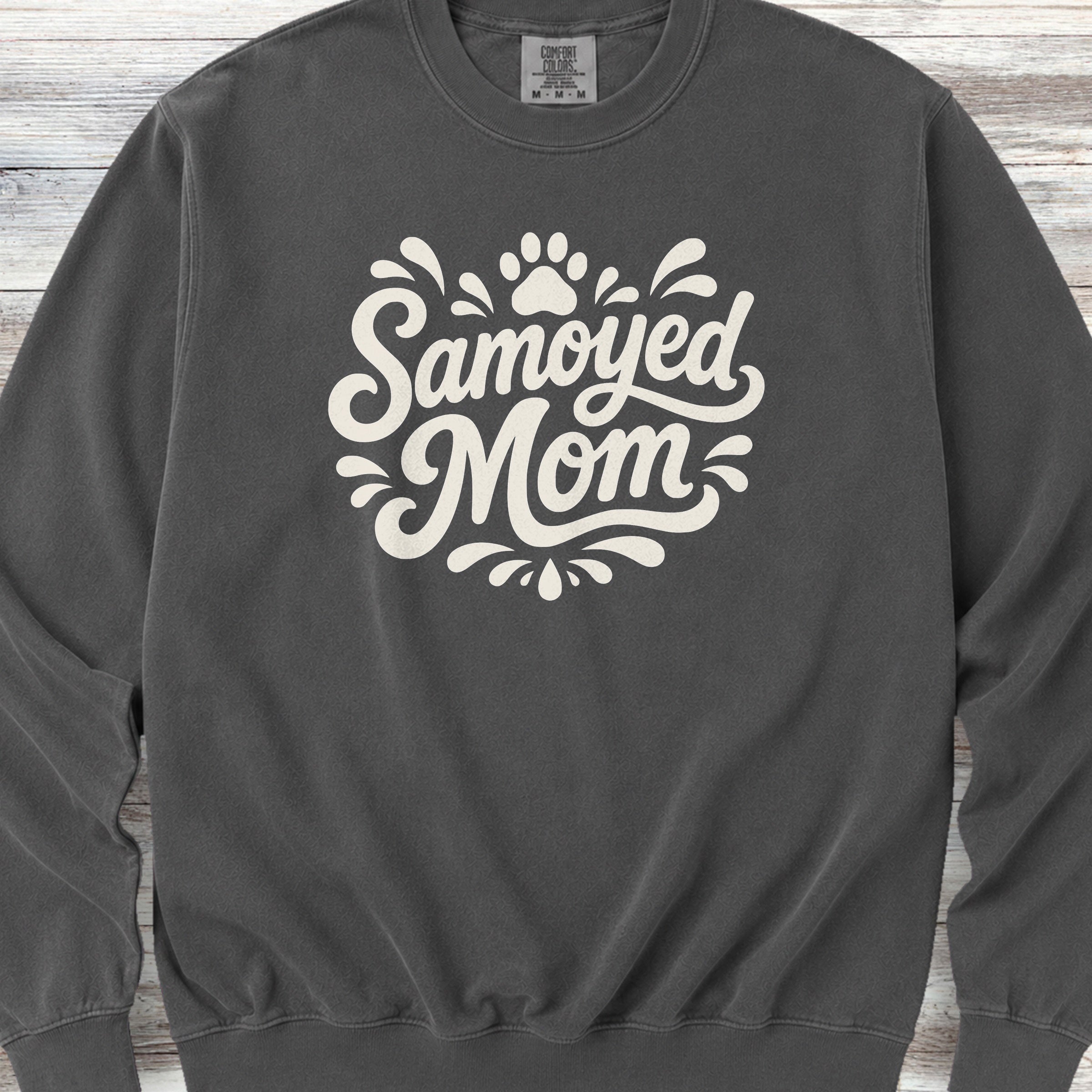 Samoyed Groovy Mom Sweatshirt - Pepper