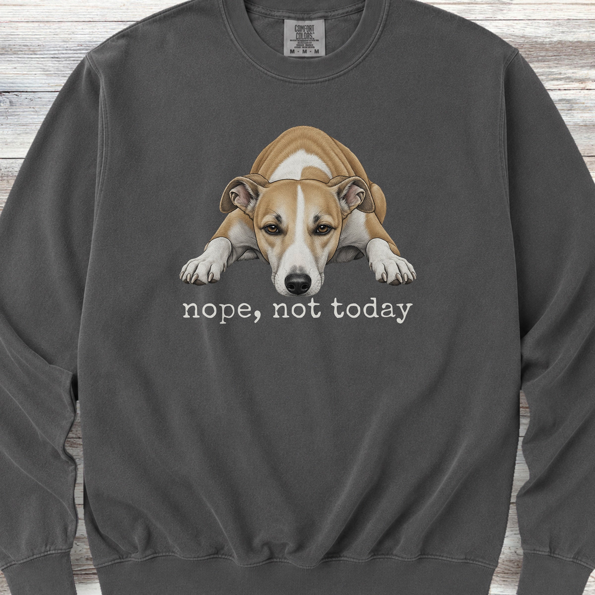 Whippet Nope Sweatshirt - Pepper