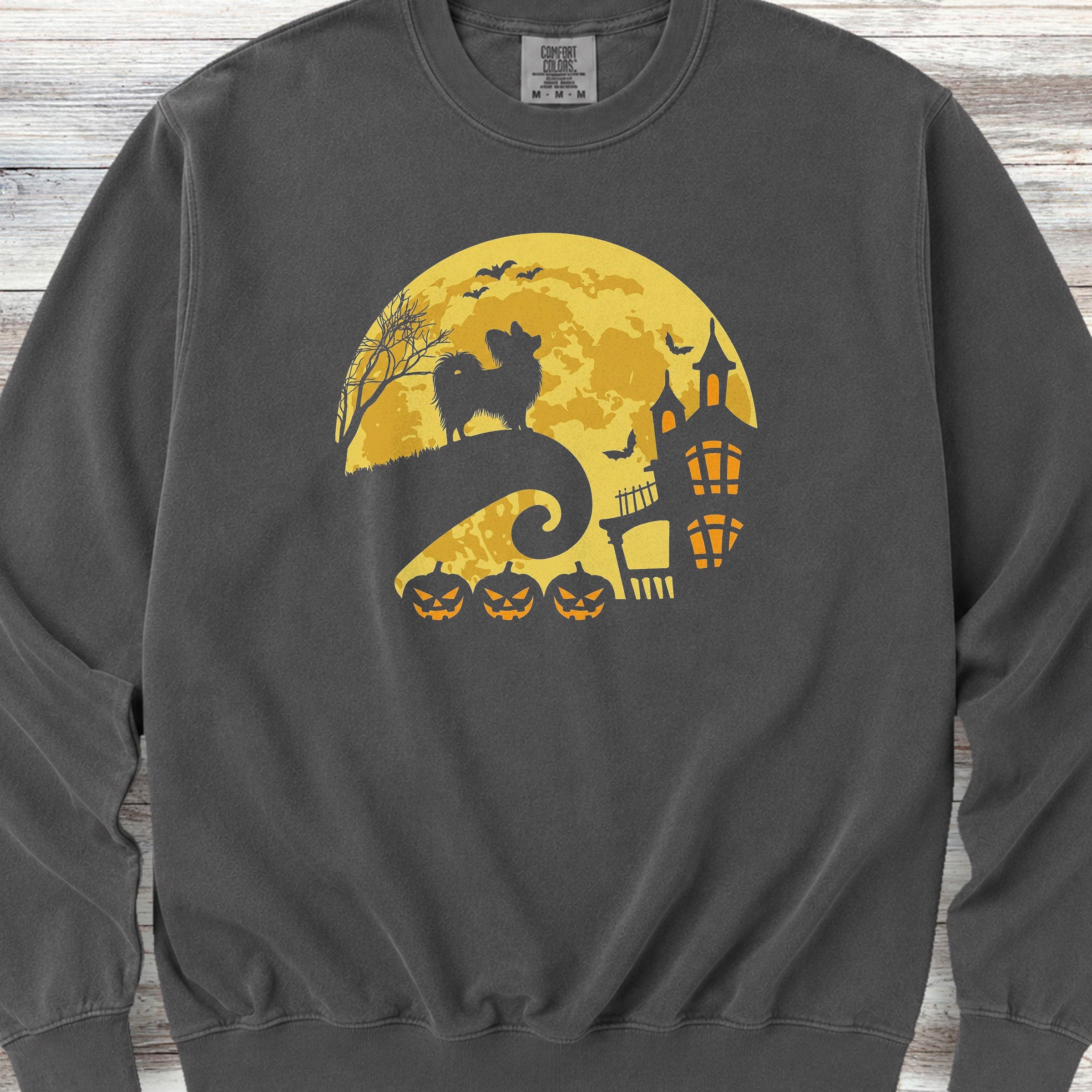 Papillon Halloween Moon Sweatshirt - Pepper