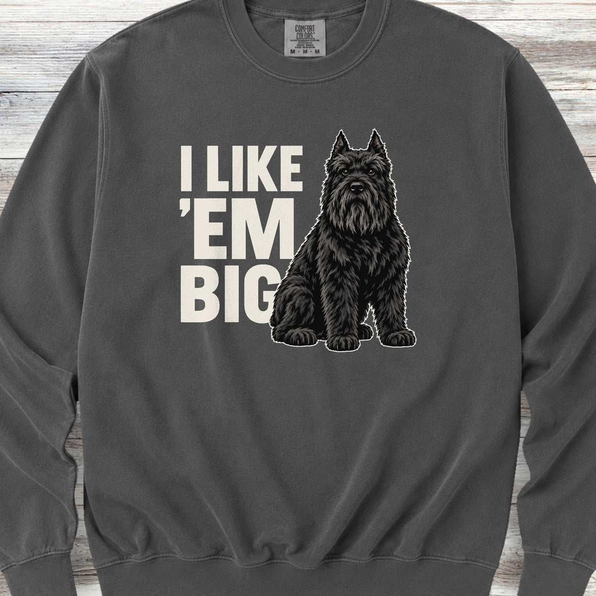 Bouvier Cropped Big Sweatshirt - Pepper