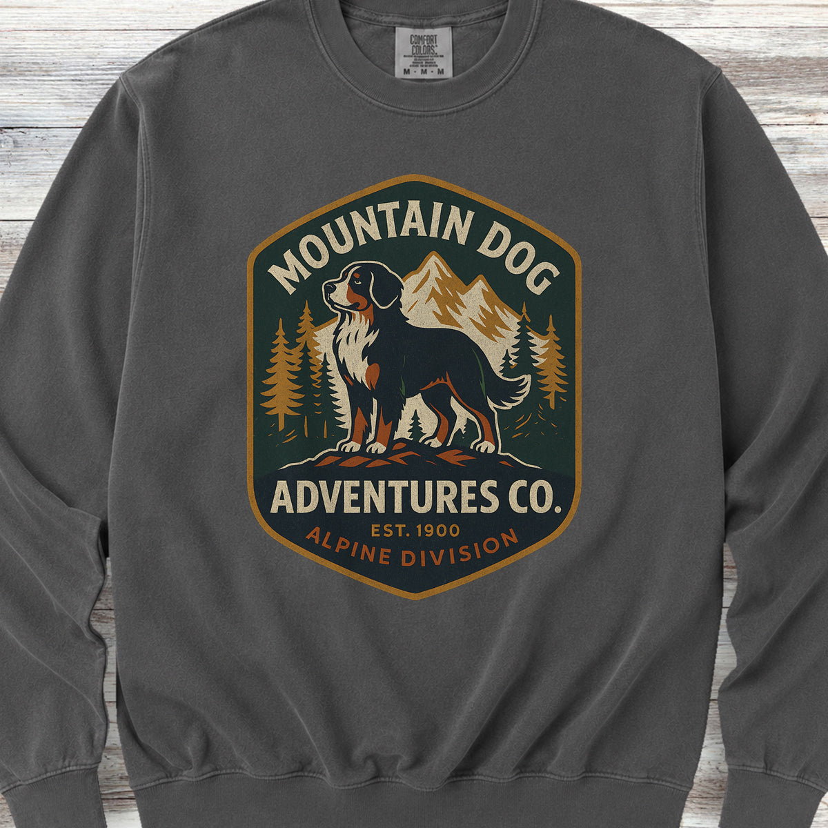 Bernese Mountain Dog Adventures Sweatshirt - Pepper