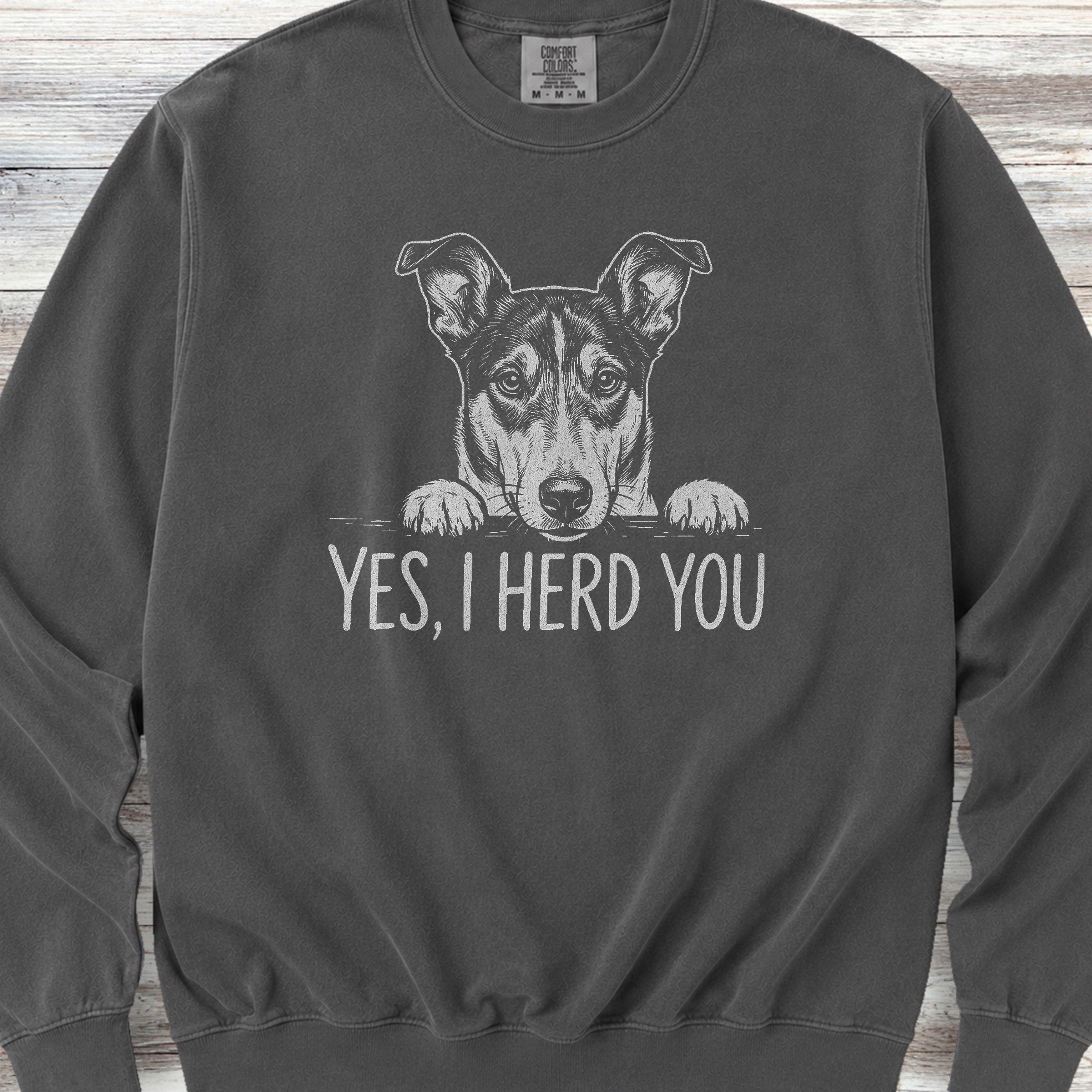 Smooth Collie Herd You Sweatshirt - Pepper