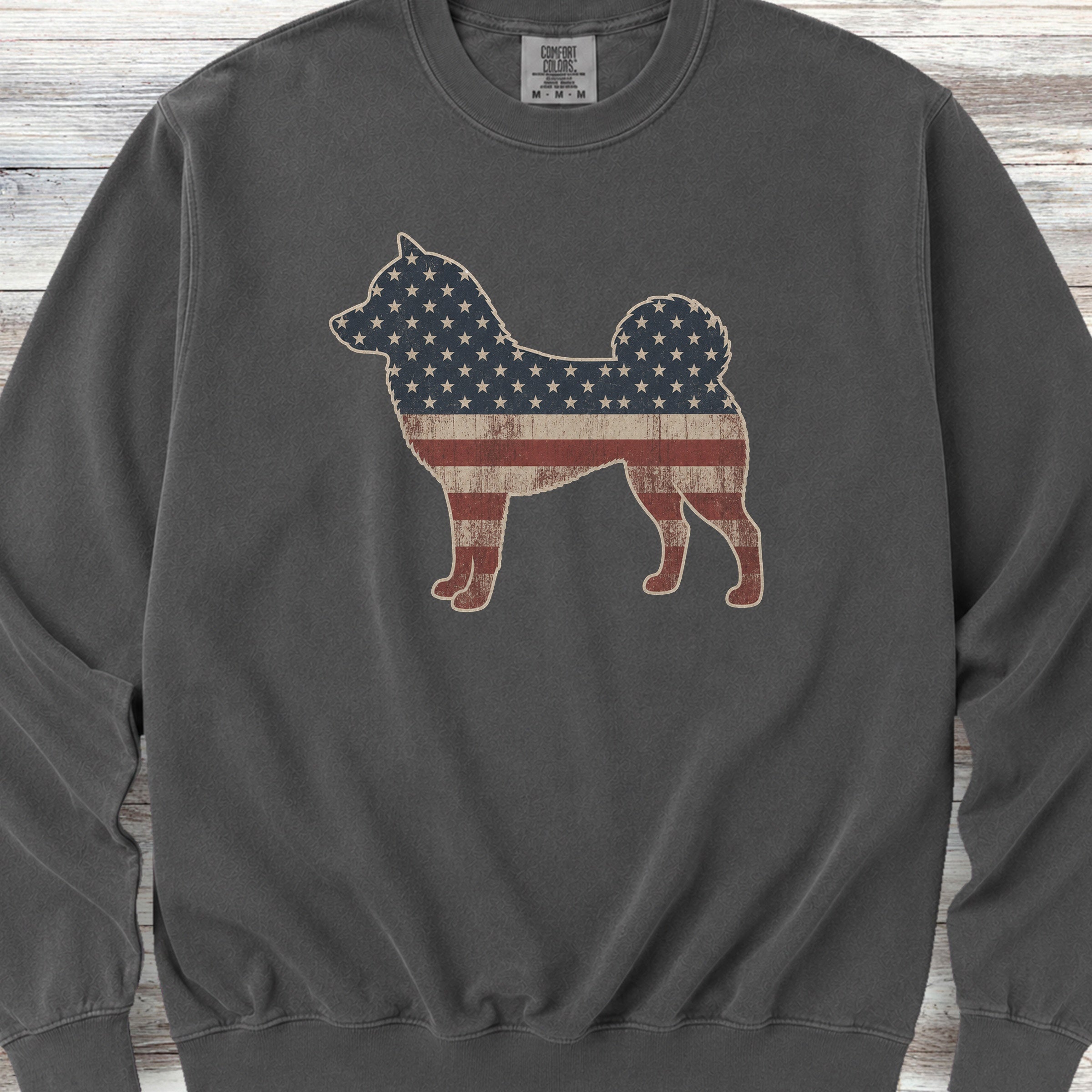 Shiba Inu Vintage USA Sweatshirt - Pepper