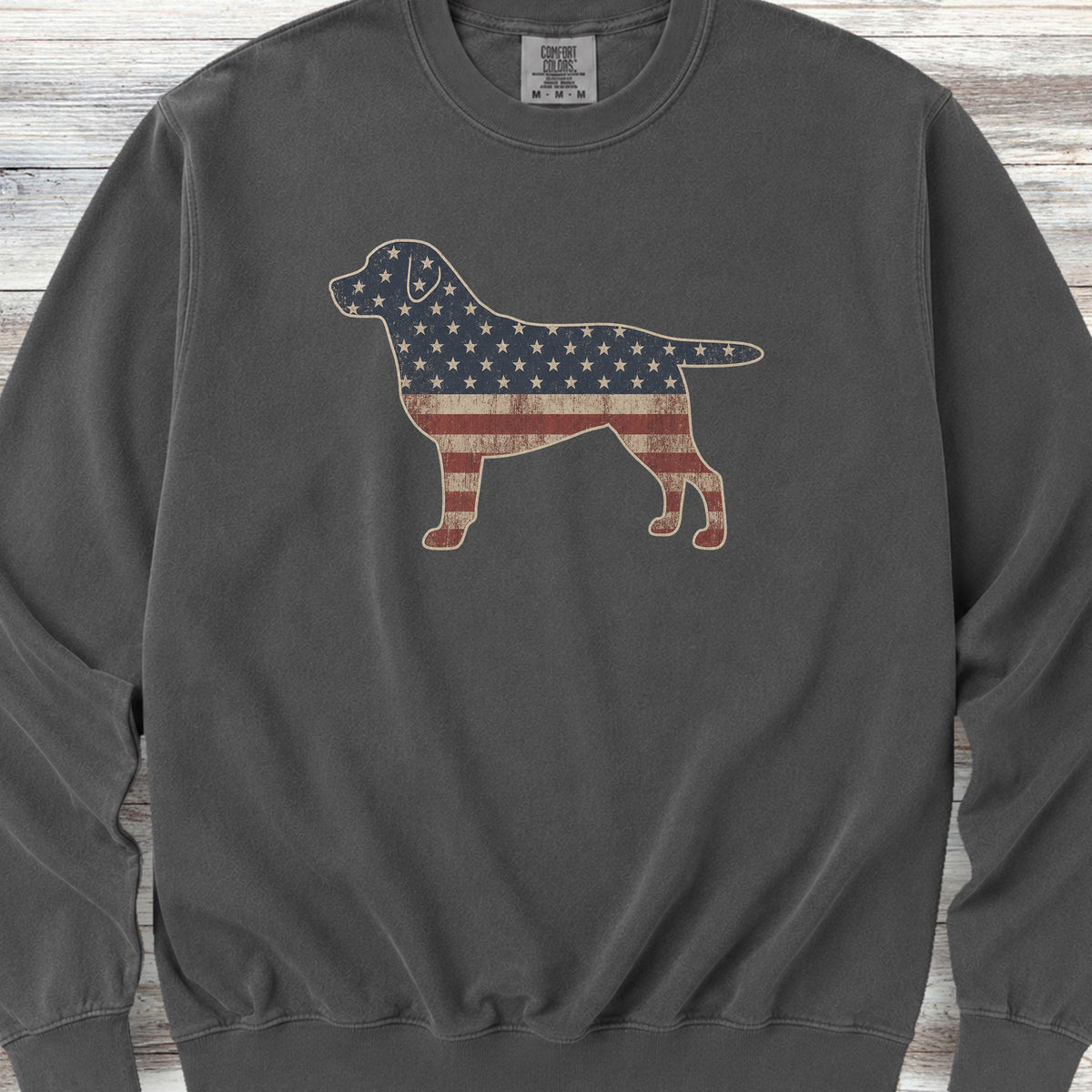 Labrador Retriever Vintage USA Sweatshirt - Pepper