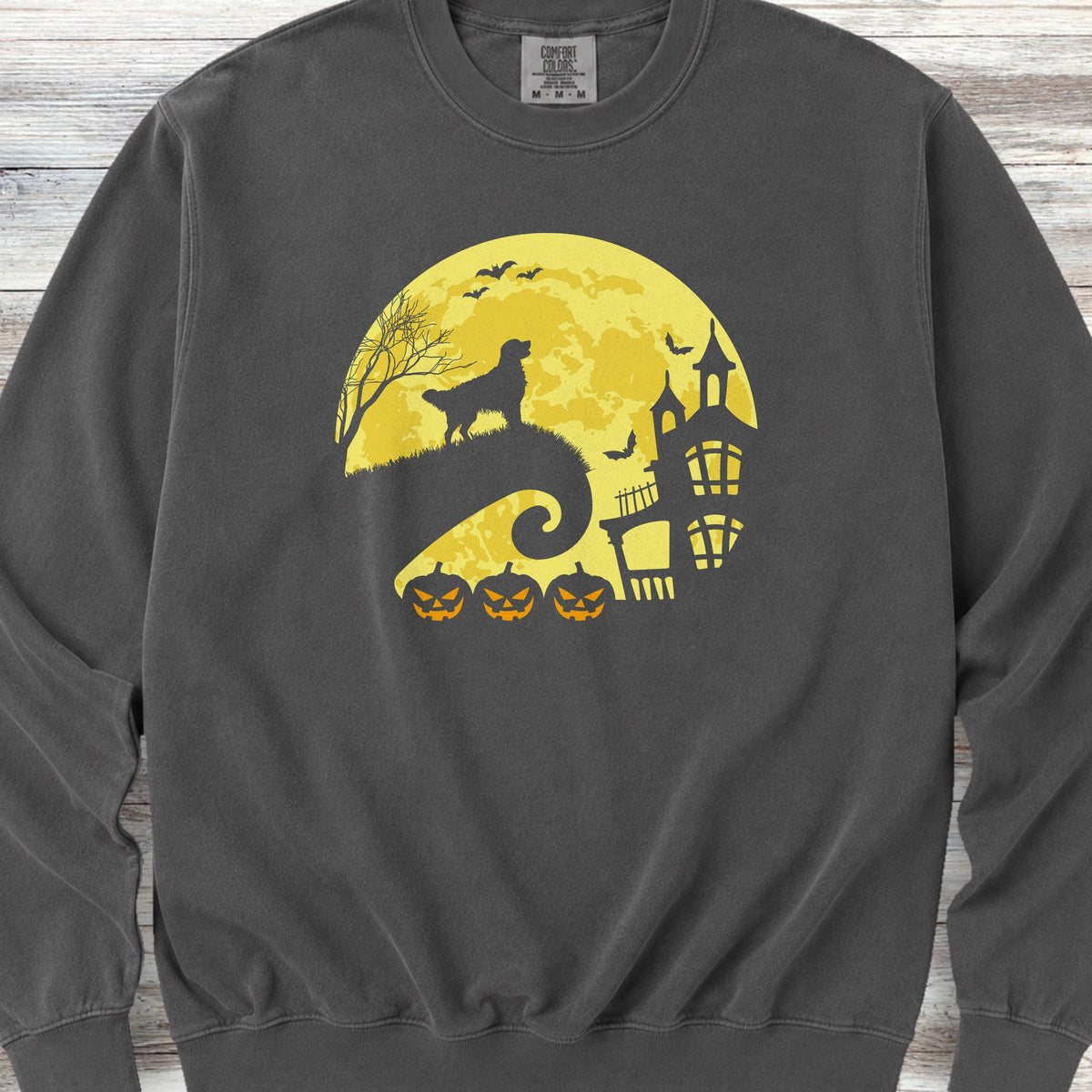 Golden Retriever Halloween Moon Sweatshirt - Pepper