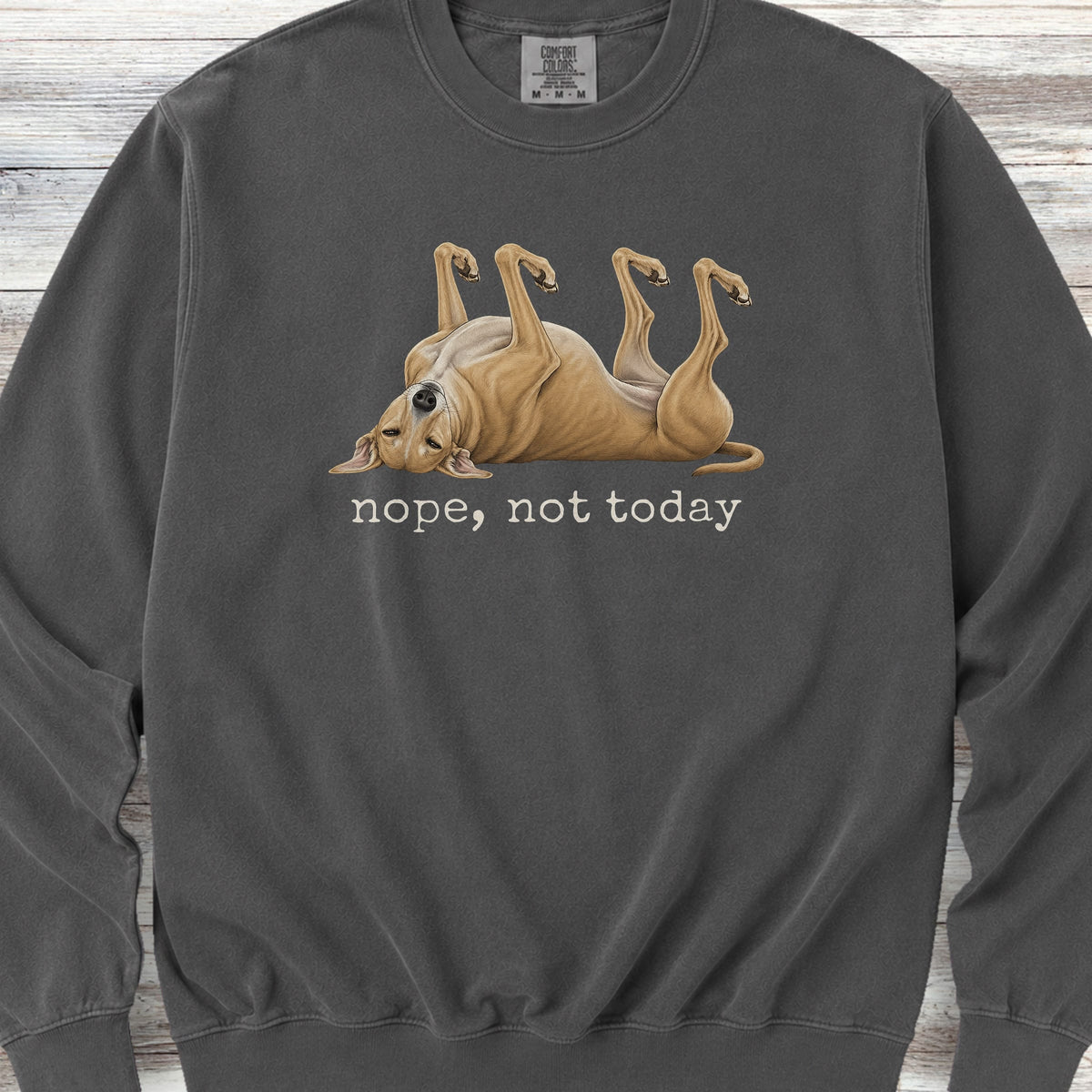 Greyhound Nope Sweatshirt - Pepper