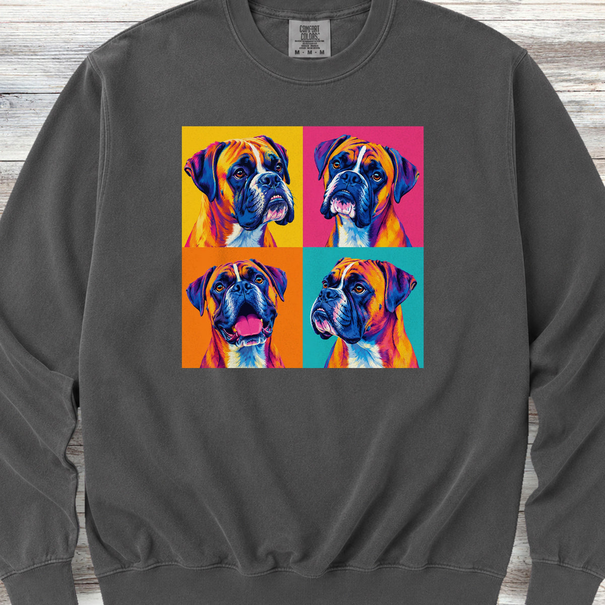 Boxer Pop Art Sweatshirt - Pepper