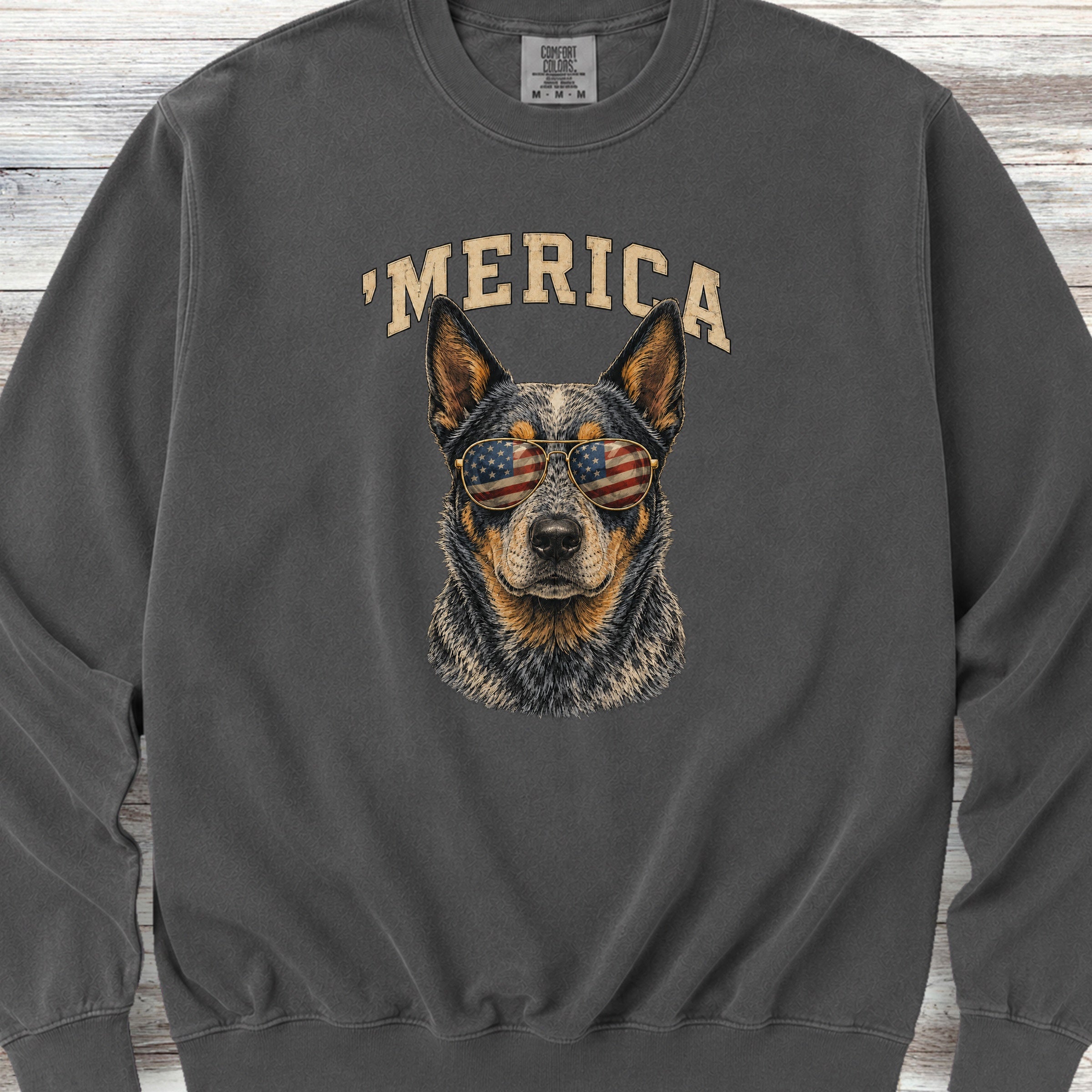 Australian Cattle Dog Blue 'Merica Sweatshirt - Pepper