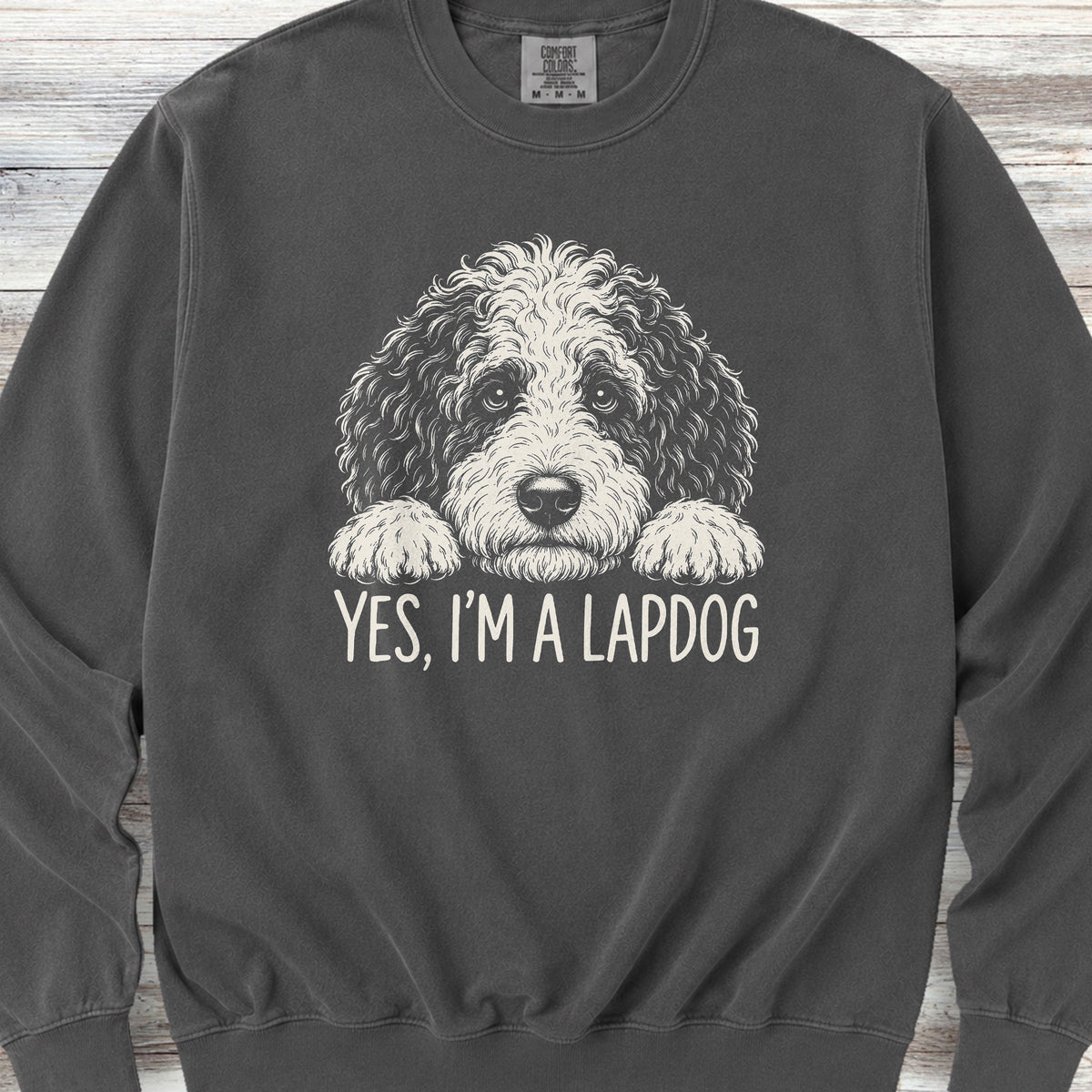 Sheepadoodle Lapdog Sweatshirt - Pepper