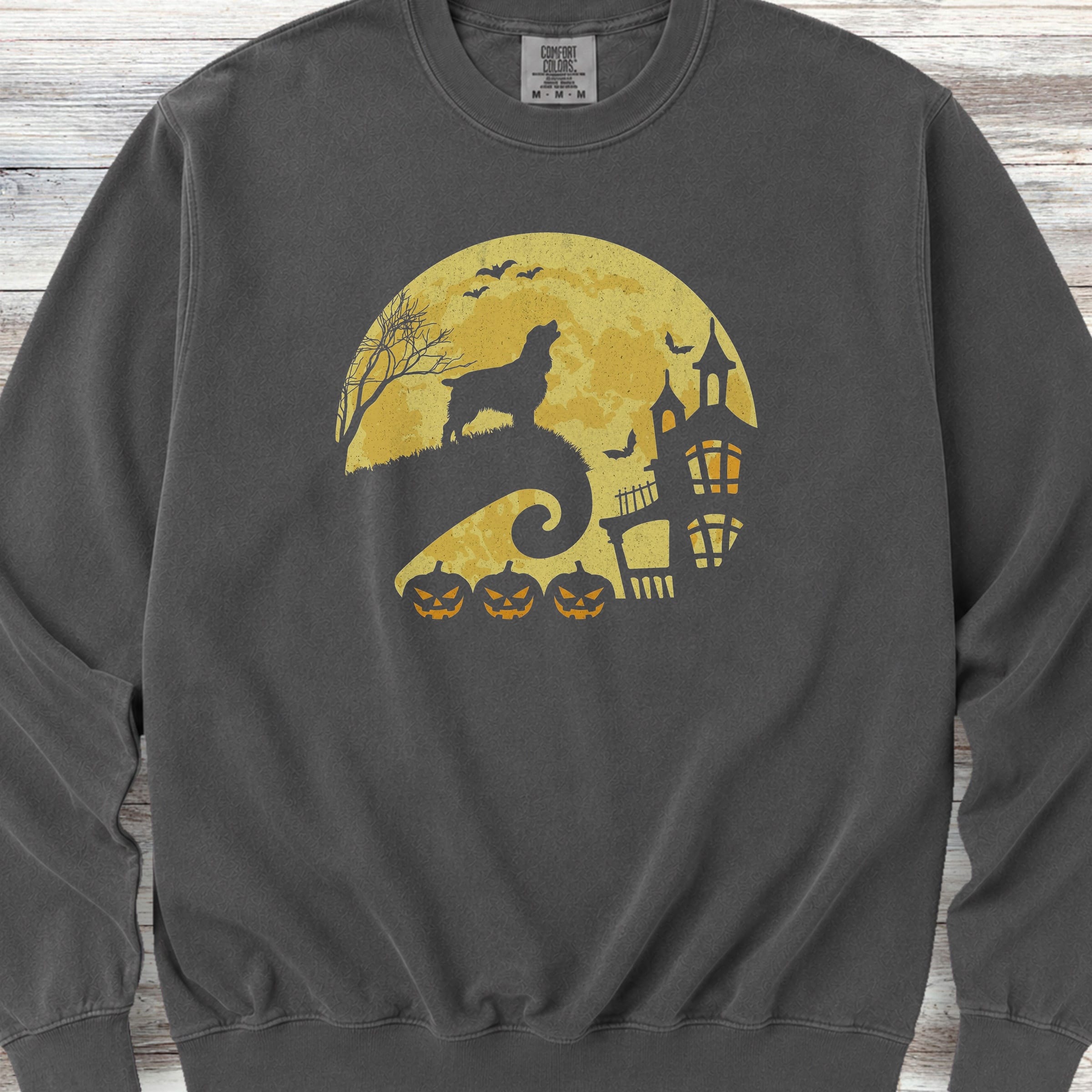 Springer Spaniel Halloween Moon Sweatshirt - Pepper