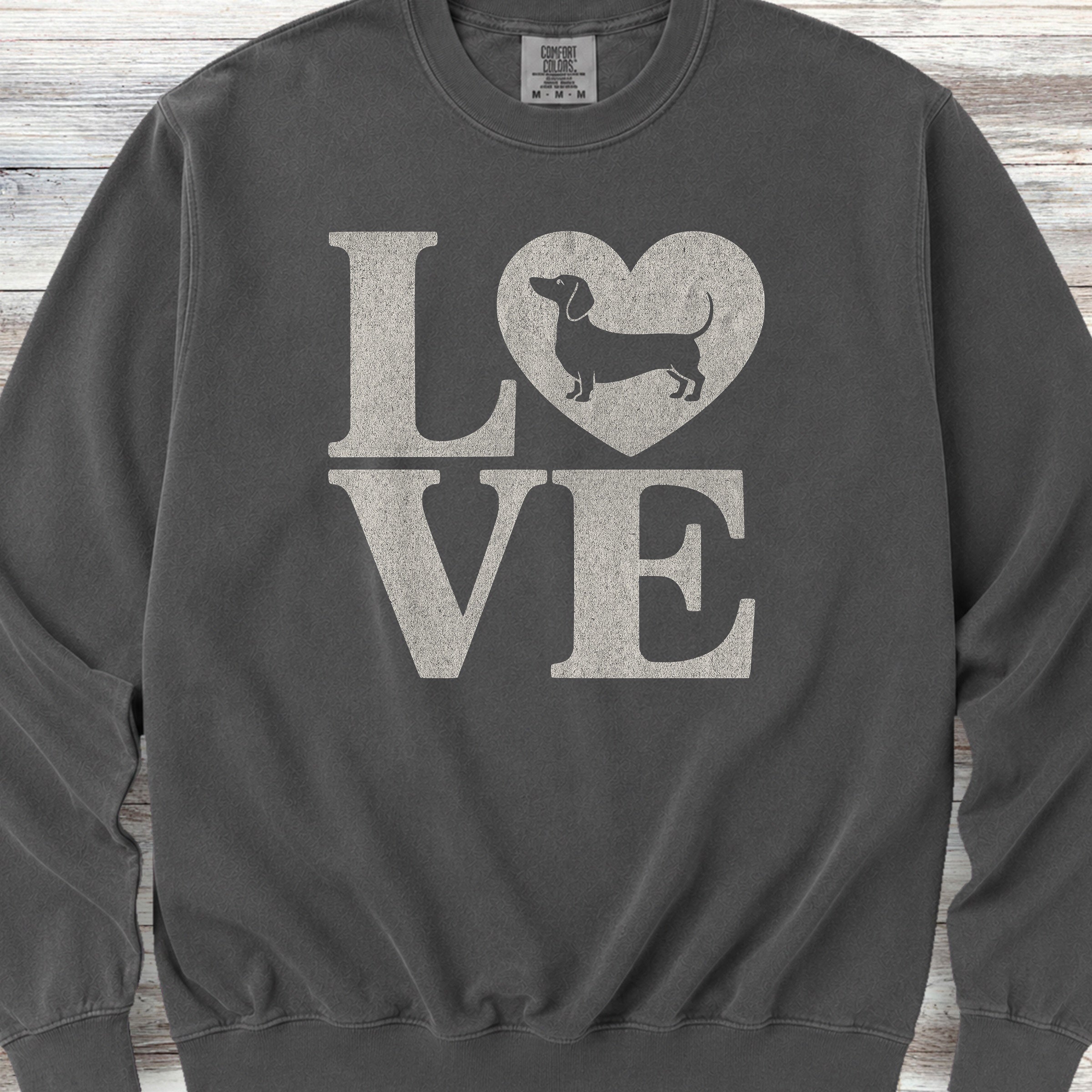 Dachshund Heart Sweatshirt - Pepper