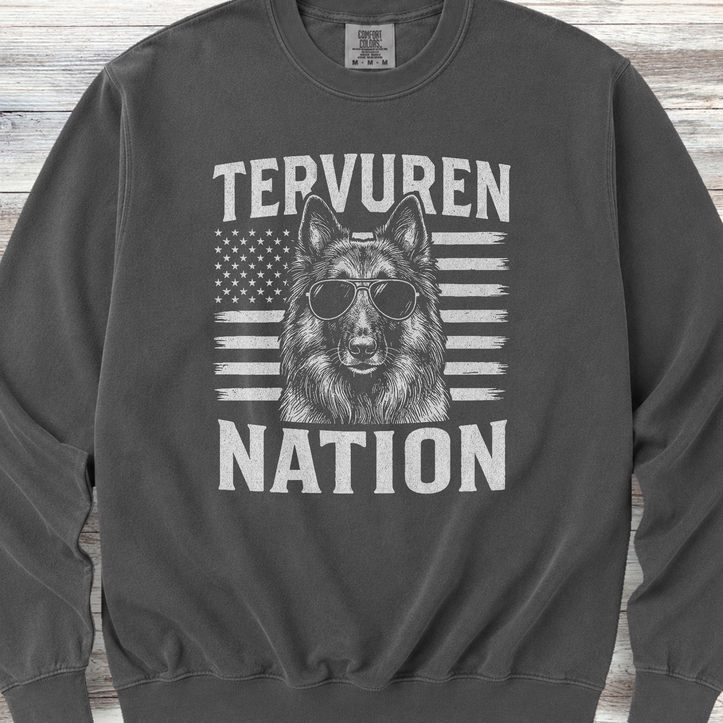 Belgian Tervuren Nation Sweatshirt - Pepper