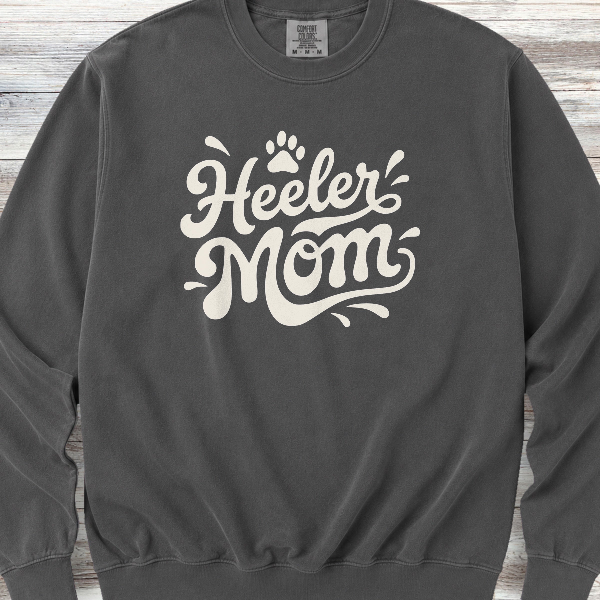 Australian Cattle Dog Groovy Heeler Mom Sweatshirt - Pepper