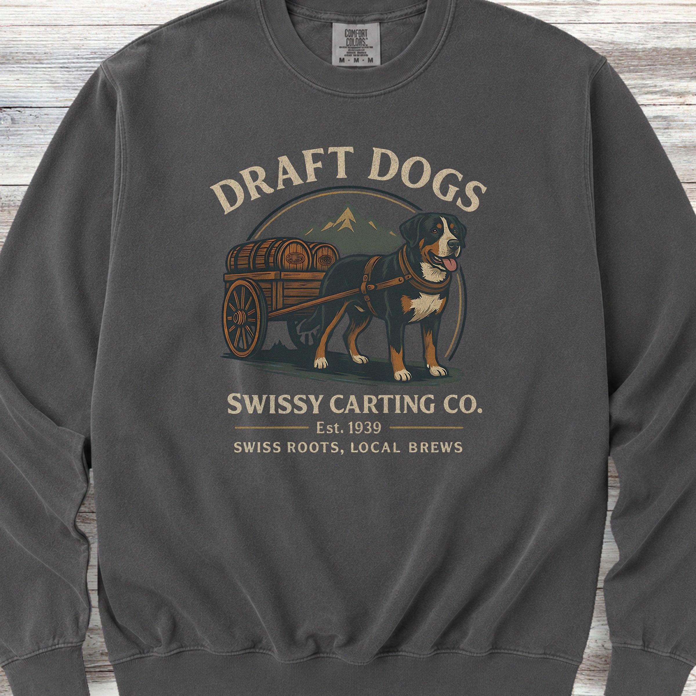 Swiss Mountain Dog Draft Dogs Sweatshirt - Pepper