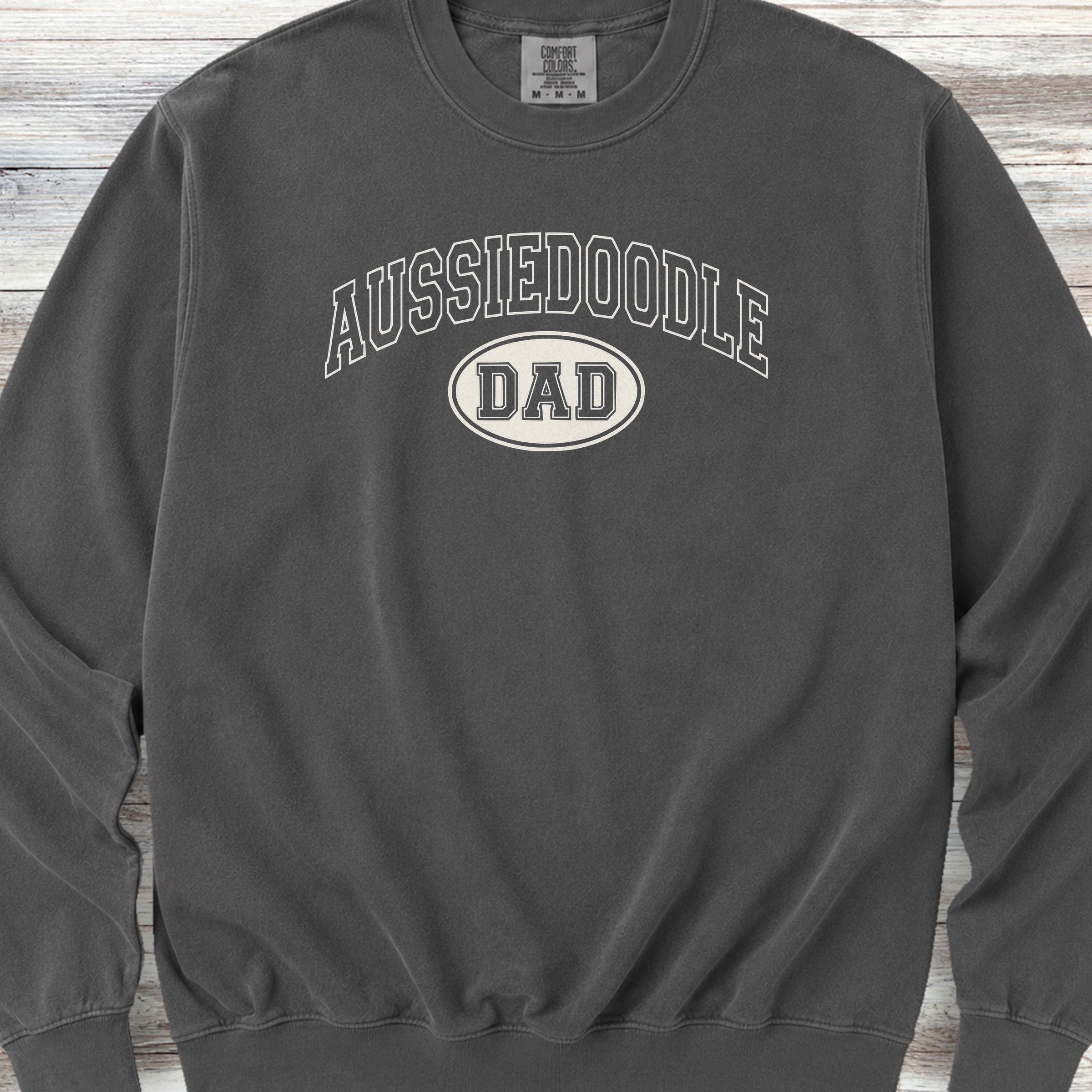 Aussiedoodle University Dad Sweatshirt - Pepper