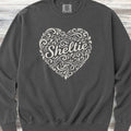 Shetland Sheepdog Heart Script Sweatshirt - Pepper