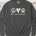 Coonhound Peace Sweatshirt - Pepper