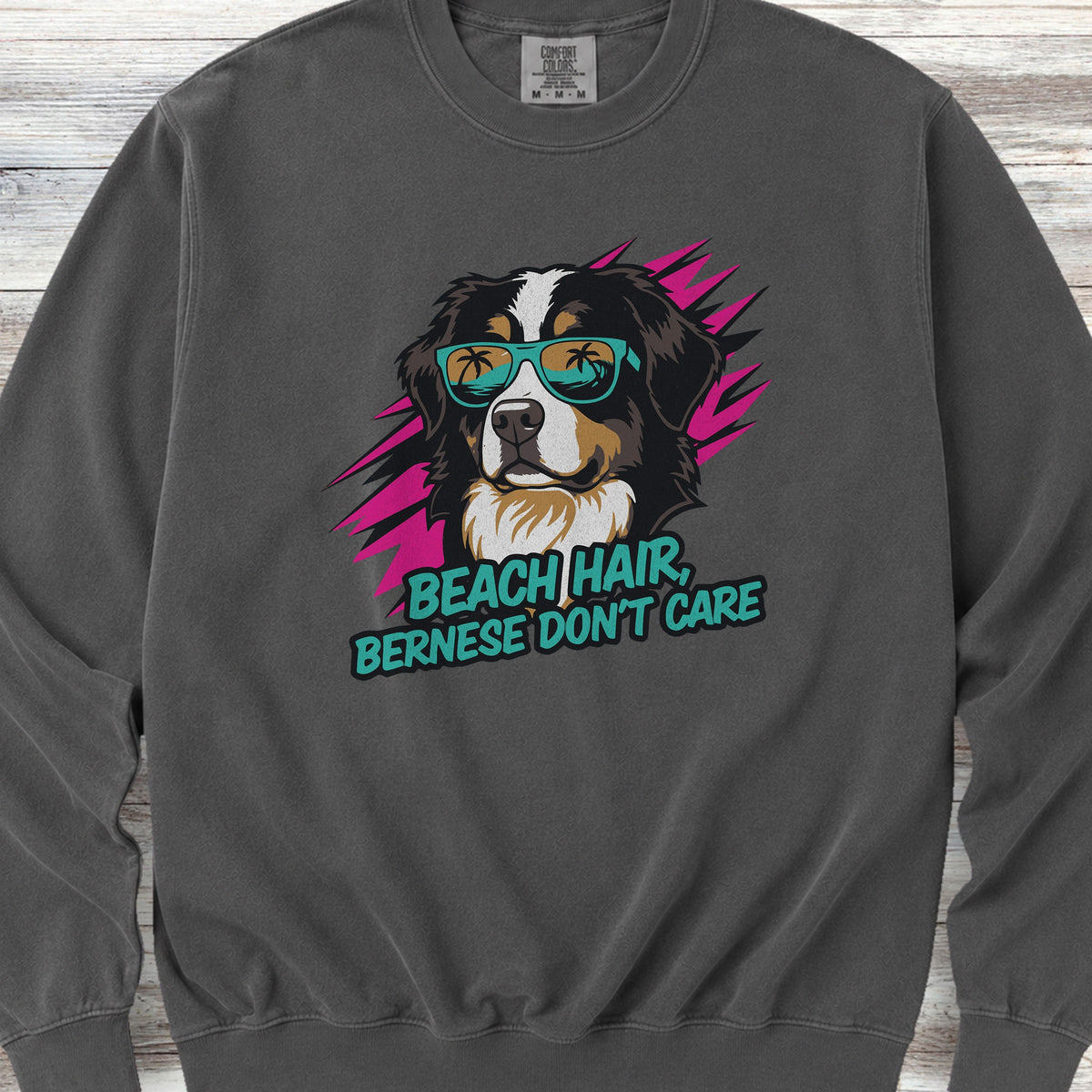 Bernese Mountain Dog Beach Hair Sweatshirt - Pepper